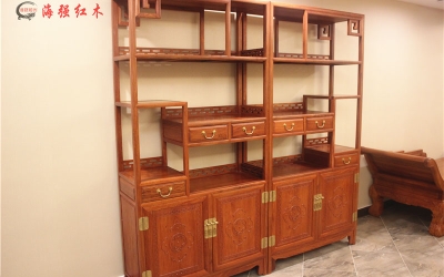 帶抽屜書柜博古架